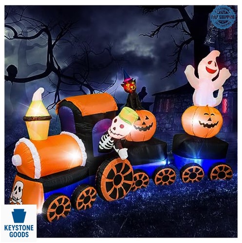 Treno gonfiabile halloween - gonfiabile, 9